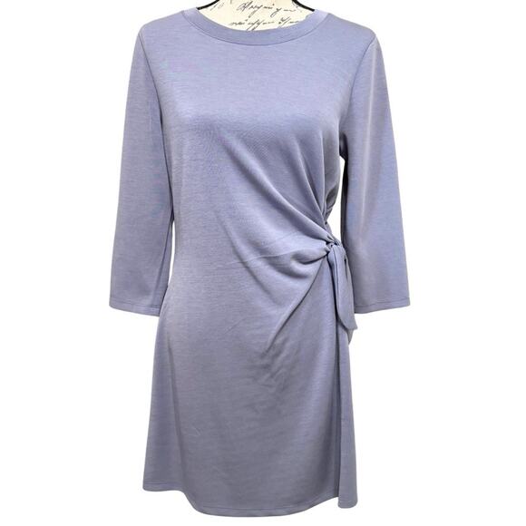 Cable & Gauge Dresses & Skirts - Cable & Gauge Side Tie Sheath Dress Size M Alpine Blue Modal Blend Knit NWT